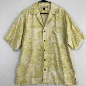 Tommy‎ Bahama Men’s 100% Silk Vacation Short Sleeve Button Down Medium